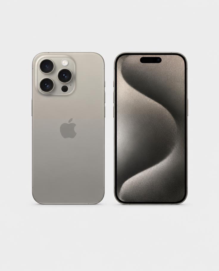iPhone 15 Pro front and back